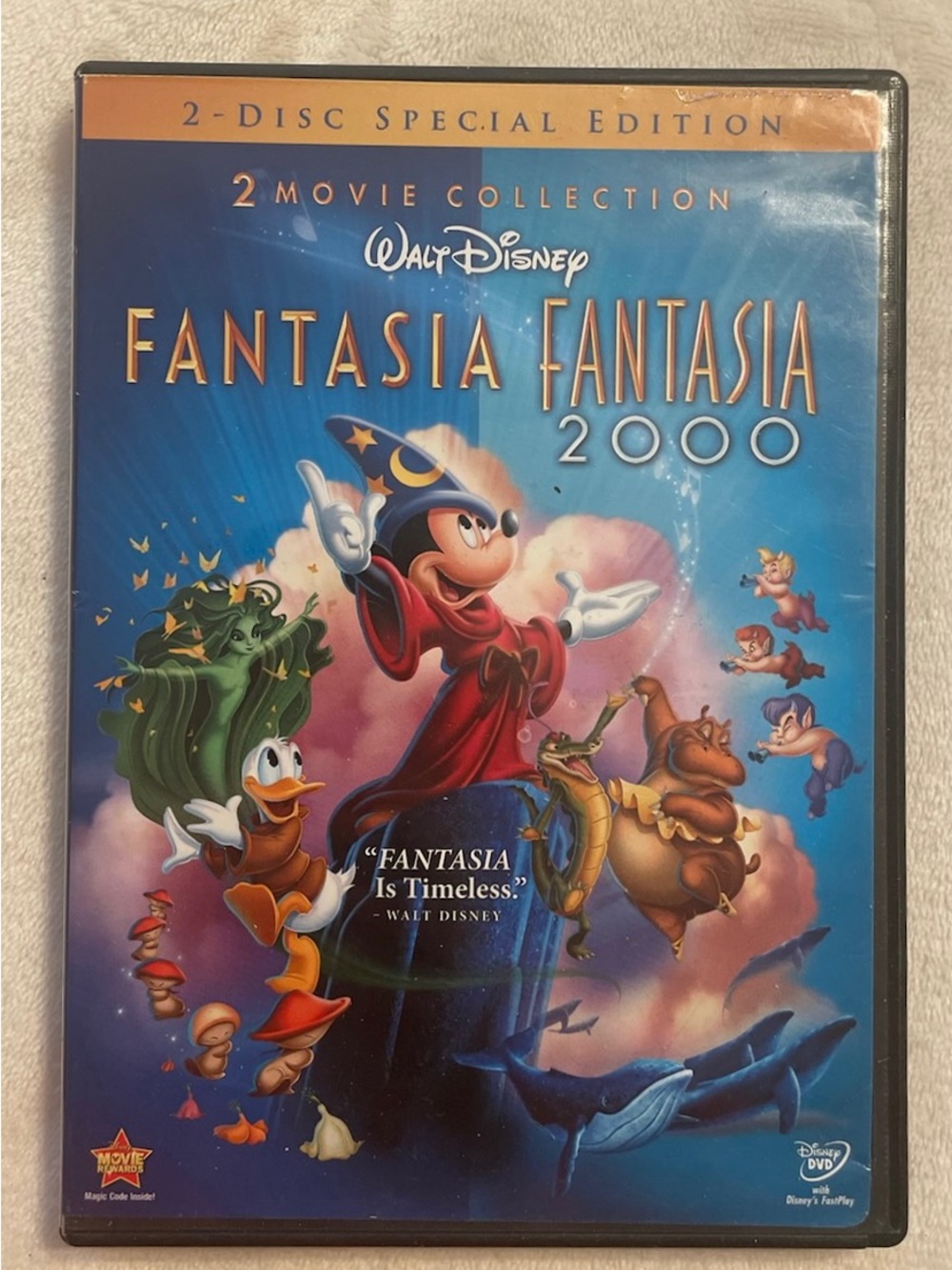 Fantasia + Fantasia 2000 Walt Disney 2 DVD Set Special Edition